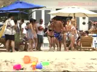 at the Beach Frolicking in her Bikini!