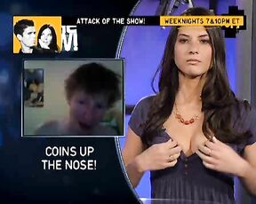 breast massage on G4 Attack of the Show!