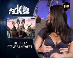 breast massage on G4 Attack of the Show!