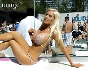 New video of her in Bikini at a pool party!