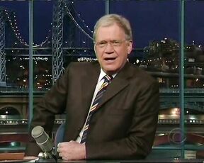 On Letterman!
