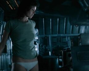 in Undies, Pokies and See-Thru in Alien 1-4 HiDef 720p!