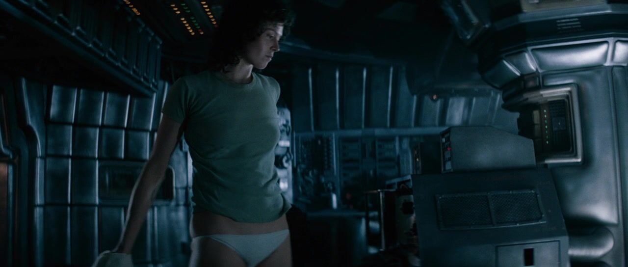 in Undies, Pokies and See-Thru in Alien 1-4 HiDef 720p!