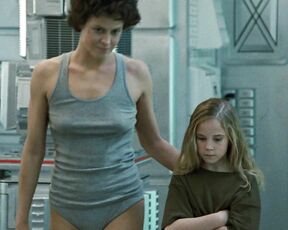 in Undies, Pokies and See-Thru in Alien 1-4 HiDef 720p!