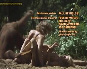 Nude with Big Bare Breasts in Tarzan, the Ape Man!