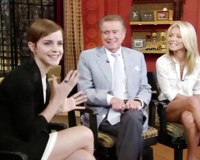 Emma Watson and Kelly Ripa Leggy on Regis and Kelly!