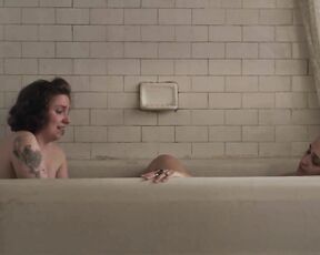 Jemima Kirke and Lena Dunham Topless in bath together on Girls s02e04 HiDef 720p!