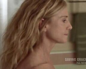 nude though not showing the best parts on Saving Grace S02E06!