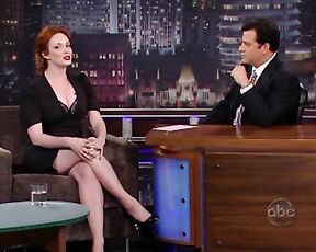 huge Cleavage and leggy on Jimmy Kimmel Live!