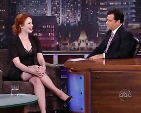 huge Cleavage and leggy on Jimmy Kimmel Live!