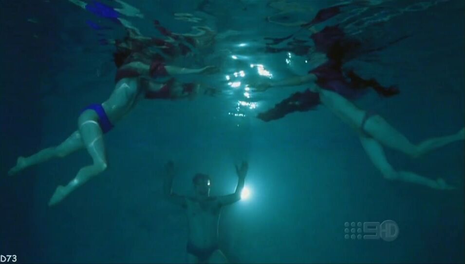 and Parker Posey Nude underwater and above water in The Anniversary Party!