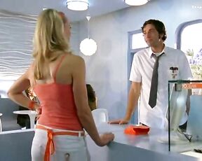 in underwear and cleavage on Chuck s02e01!