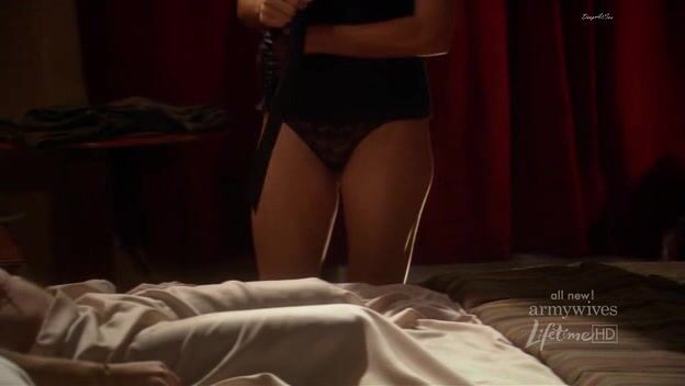 in sexy Underwear on Army Wives s02e18!