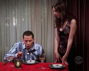 Cleavage on Two And A Half Men s06e07 720p!