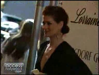 Heidi Klum and Debra Messing at Diamond Monkey Collection Access Hollywood!