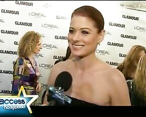 Stacy Ferguson with Debra Messing at Glamour Women Of The Year and promoting Viva la glam on E