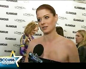 Stacy Ferguson with Debra Messing at Glamour Women Of The Year and promoting Viva la glam on E