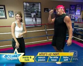 wrestling on Access Hollywood!