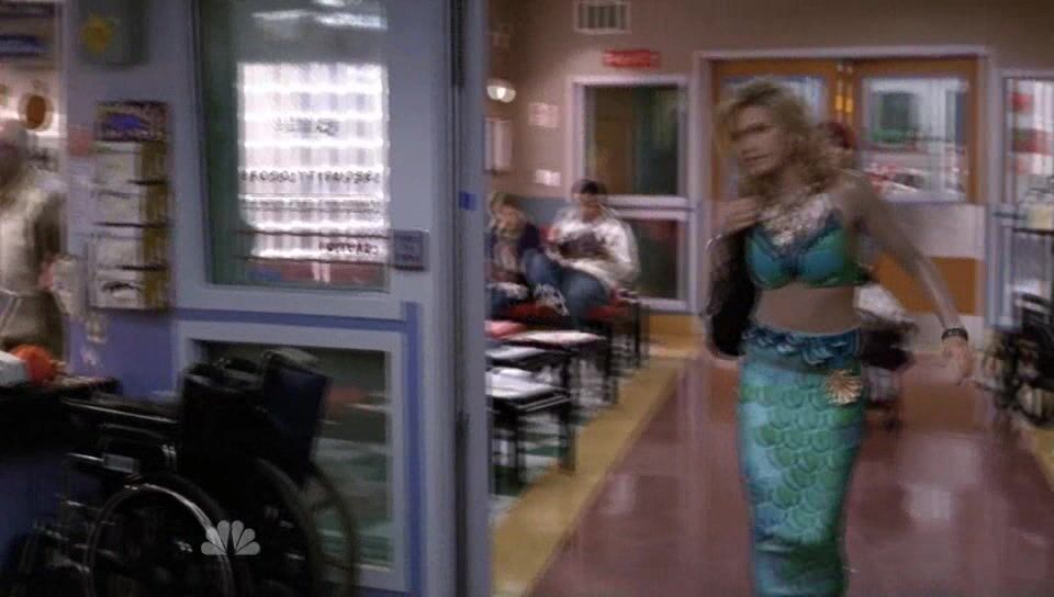 in mermaid costume on ER S15e5!