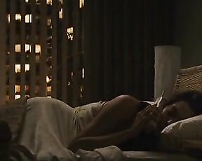 nude in a bed, sorta, in Passengers!