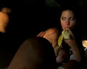 Naked sucking on a banana from Orgies and the Meaning of Life!