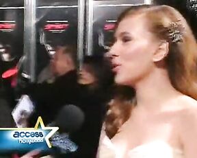 Scarlett Johansson and Eva Mendes at the Spirit premiere on Access Hollywood!