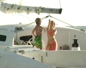 Raine Davison and Clare Louise Hearndon Topless and Flashing in Is Harry on the Boat!