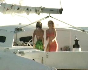 Raine Davison and Clare Louise Hearndon Topless and Flashing in Is Harry on the Boat!