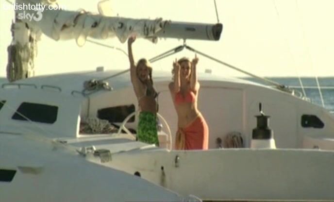 Raine Davison and Clare Louise Hearndon Topless and Flashing in Is Harry on the Boat!