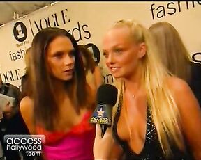 Victoria Beckham and Emma Bunton Cleavage at VH1 Fashion Awards on Access Hollywood!