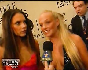 Victoria Beckham and Emma Bunton Cleavage at VH1 Fashion Awards on Access Hollywood!