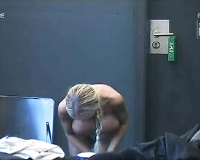 Annina Ucatis under shower and Huge Bare Tits in Big Brother Germany!