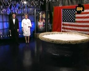 Wearing Sexy French Maids Costume and Jumping Into Giant Pie!