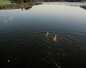 Jennifer Ulrich and Paula Kalenberg Skinny Dipping from Die Wolke!