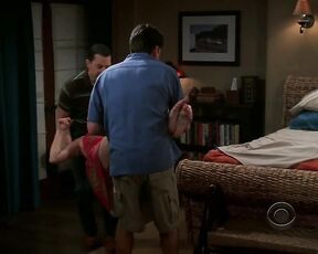 in red Underwear on Two And A Half Men hd!