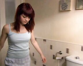 in Panties, topless from behind, on Skins S03E01!