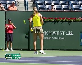 Upskirt playing tennis at Indian Wells 2009 HDTV!