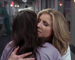 Sarah Chalke and Judy Reyes Rubbing and Downblouse on Scrubs 8x18 HD!