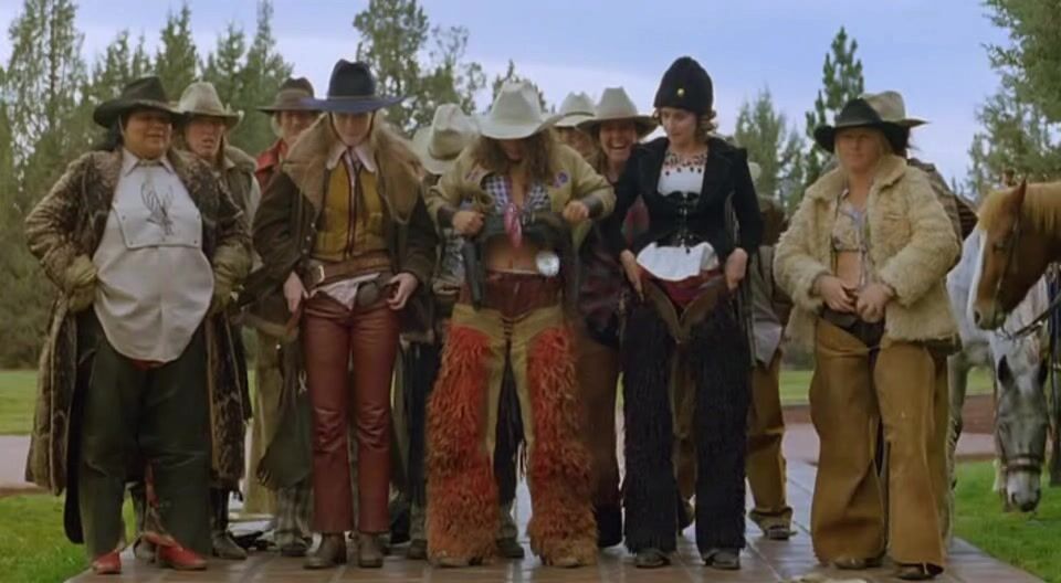 Uma Thurman, Lorraine Bracco, Rain Phoenix and Heather Graham Lesbianism and Bottomless in Even Cowgirls Get the Blues!