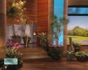 Huge Cleavage and Legs on Ellen!