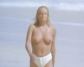 Topless walking down the beach in Fathers Day!