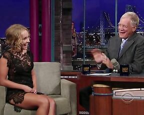 in Skimpy outfit Arriving and On the Late Show with David Letterman in NYC!