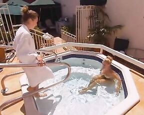 Nude in Hottub from The Girls Next Door Uncensored!