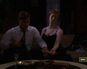 Cleavage on Mad Men s03e06 hdtv720p!