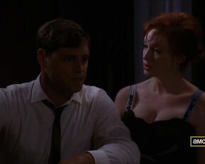 Cleavage on Mad Men s03e06 hdtv720p!