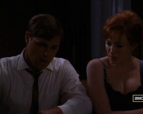 Cleavage on Mad Men s03e06 hdtv720p!