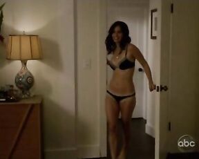 in Lingerie and semi nude in Cougar Town!