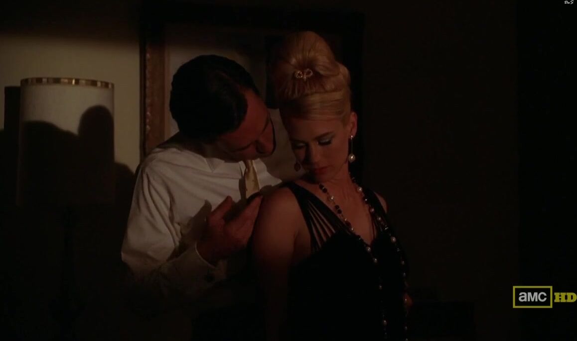 in Lingerie on Mad Men HDTV!