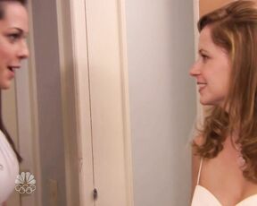 Cleavage in wedding dress on The Office s06e04 hdtv720p!