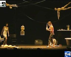 Marta Larralde and Celia Freijeiro Naked on Stage in La Mandragora!